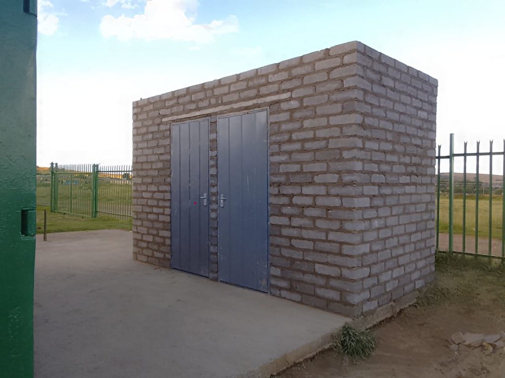 Construction of the new toilets for adults