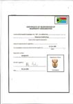 Certificate of NPO - Khomanani Health Group
